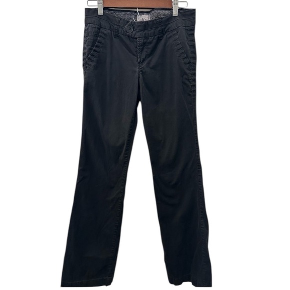 BKE Buckle Black Wide Leg Low Rise Y2K Fashion 29 Long - Picture 1 of 7